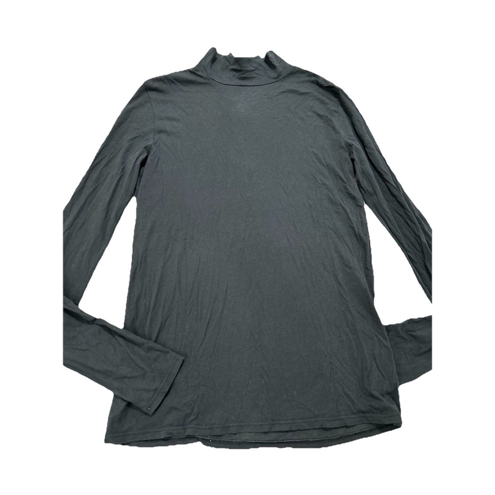 Everlane Top Black‎ Turtleneck Long Sleeve Pima Cotton Stretch Base Layer Small